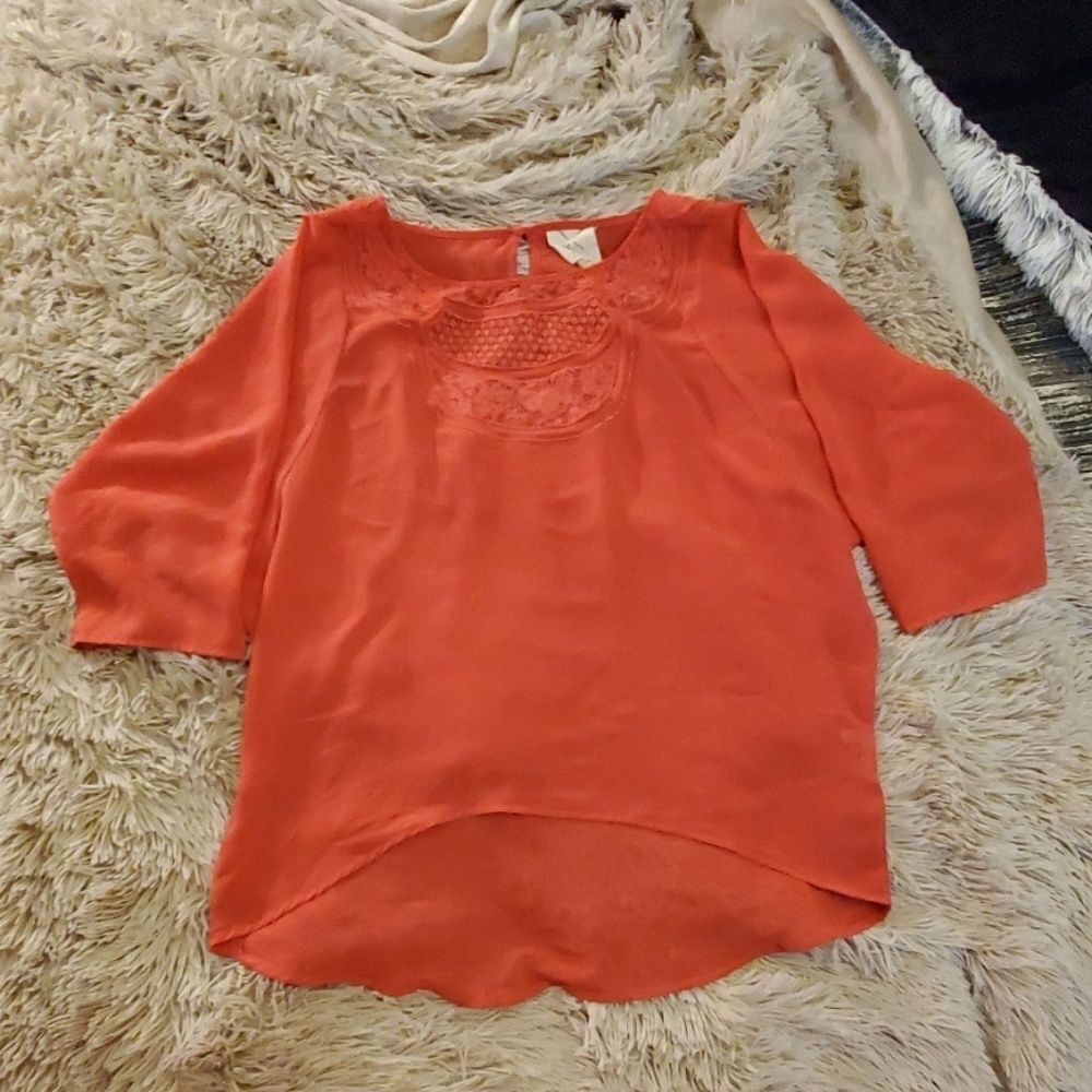 Beautiful Pins & Needles sheer blouse size S